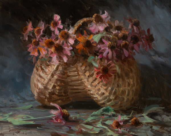 Echinacea in a Basket