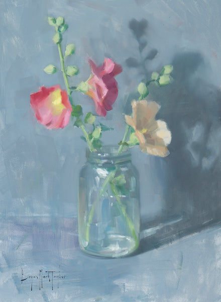 Hollyhock Jar