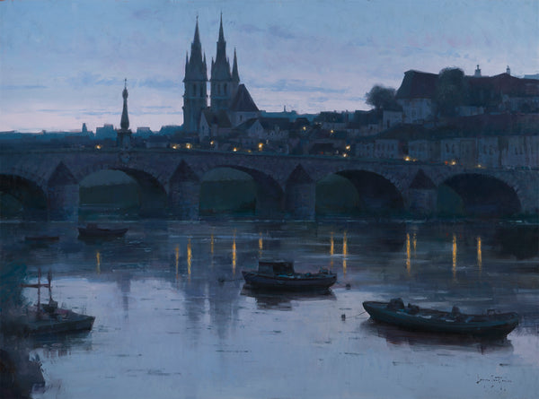 "Evening Lights of the Loire Valley"