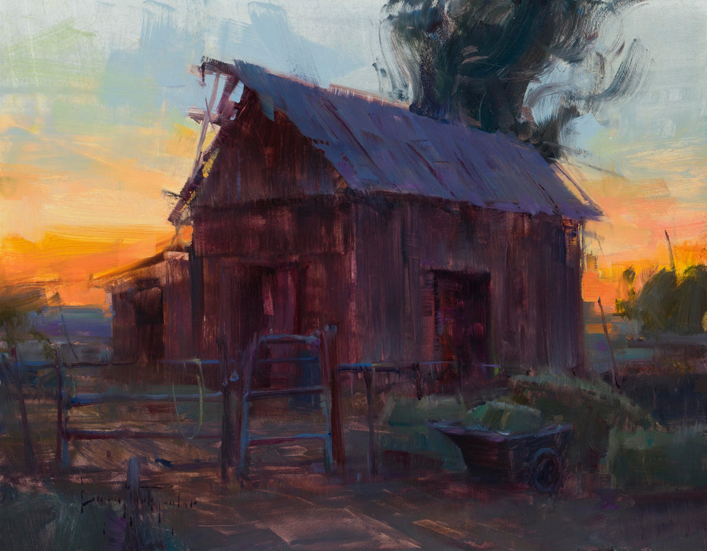 "Sunset Hay Barn"
